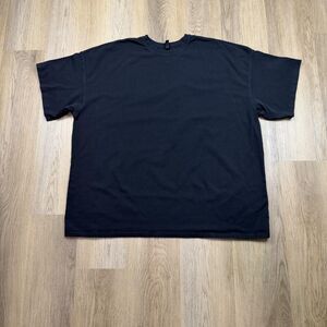 Skims Shirt Mens XL Black Solid Stretch Jersey Crewneck Tee Basic